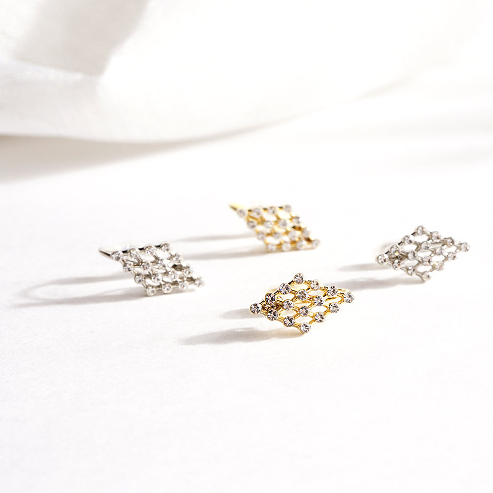 NEW】ビジューシリーズ ダイヤ ノンホールピアス