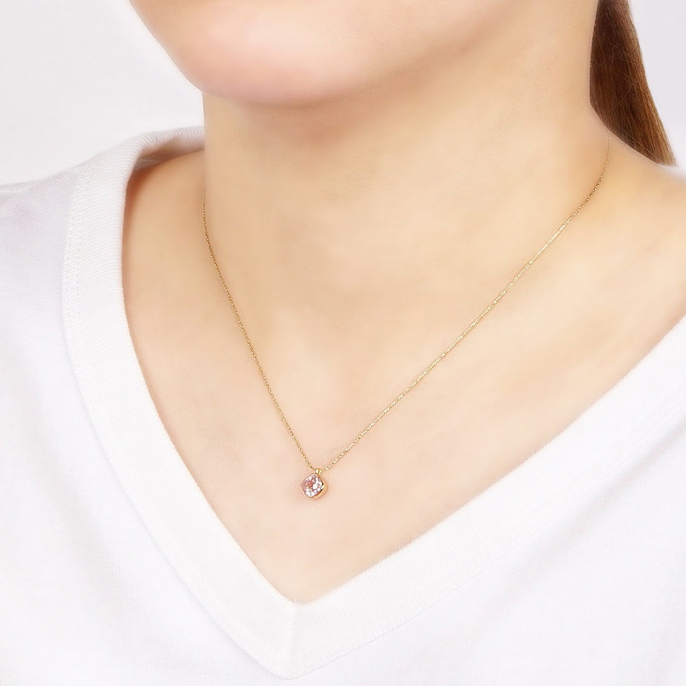 カラーキュービックジルコニア ネックレス