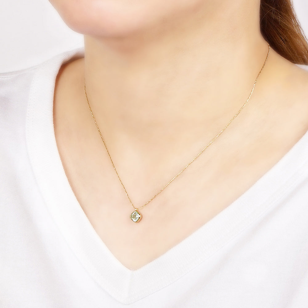 カラーキュービックジルコニア ネックレス