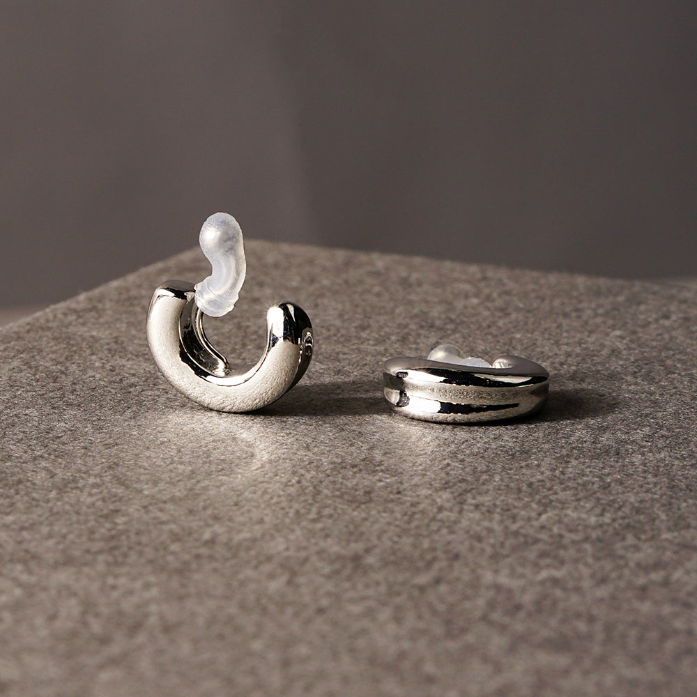 ニュアンスフープ ノンホールピアス