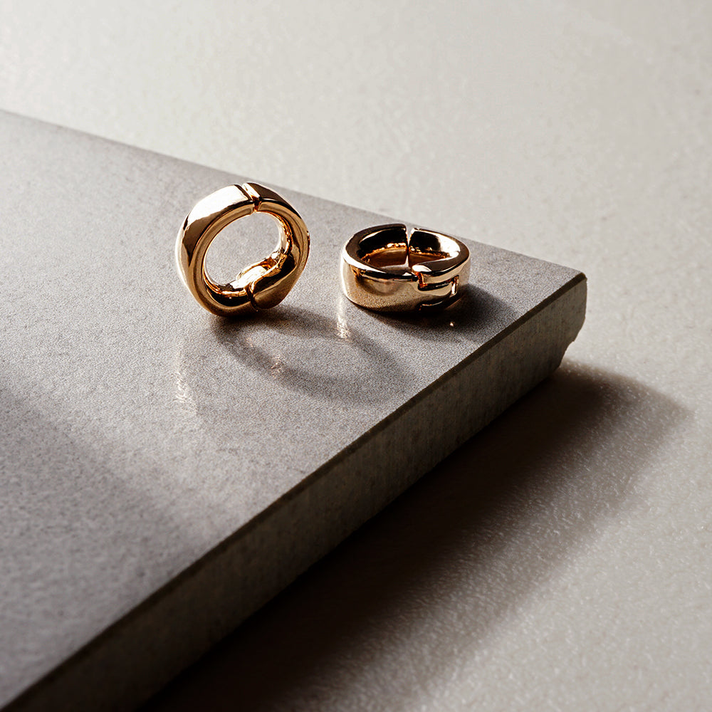 フープノンホールクリップ ヌードゴールド