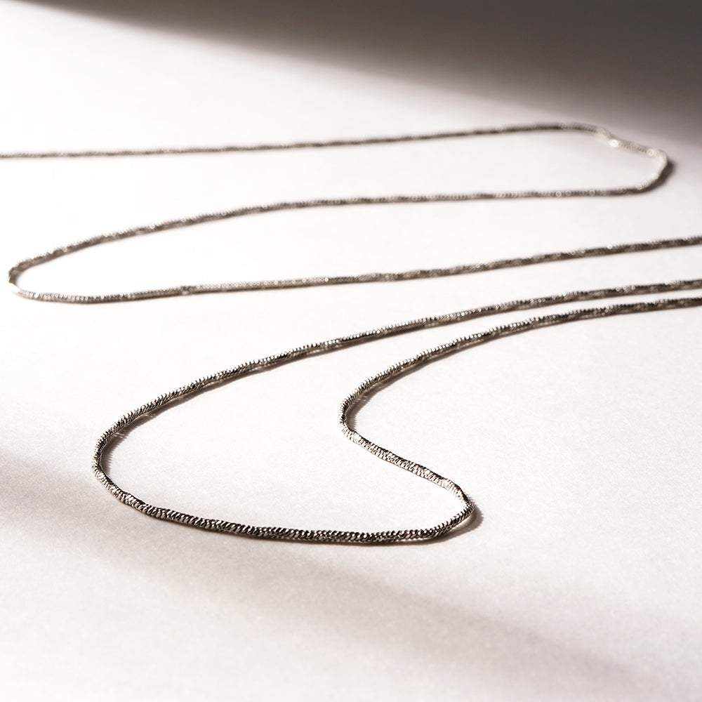 【NEW】ステンレス 1連 ロングネックレス