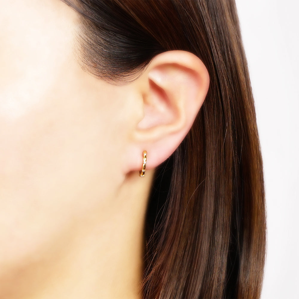 ステンレス ストーン ハーフフープノンホールピアス イヤリング シリコン 痛くない おしゃれ シンプル 金属アレルギー対応 itam