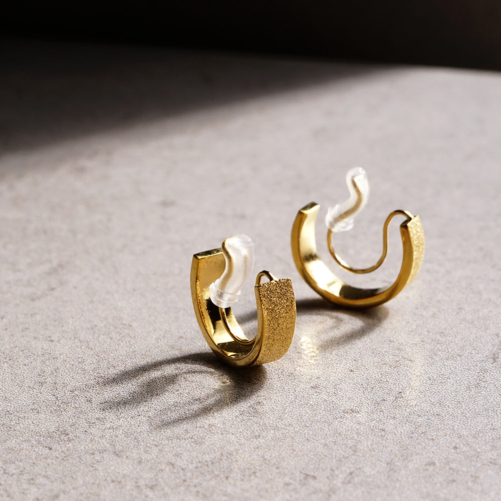 金属アレルギー対応 ステンレス フープノンホールピアス 痛くない イヤリング 金属アレルギー対応