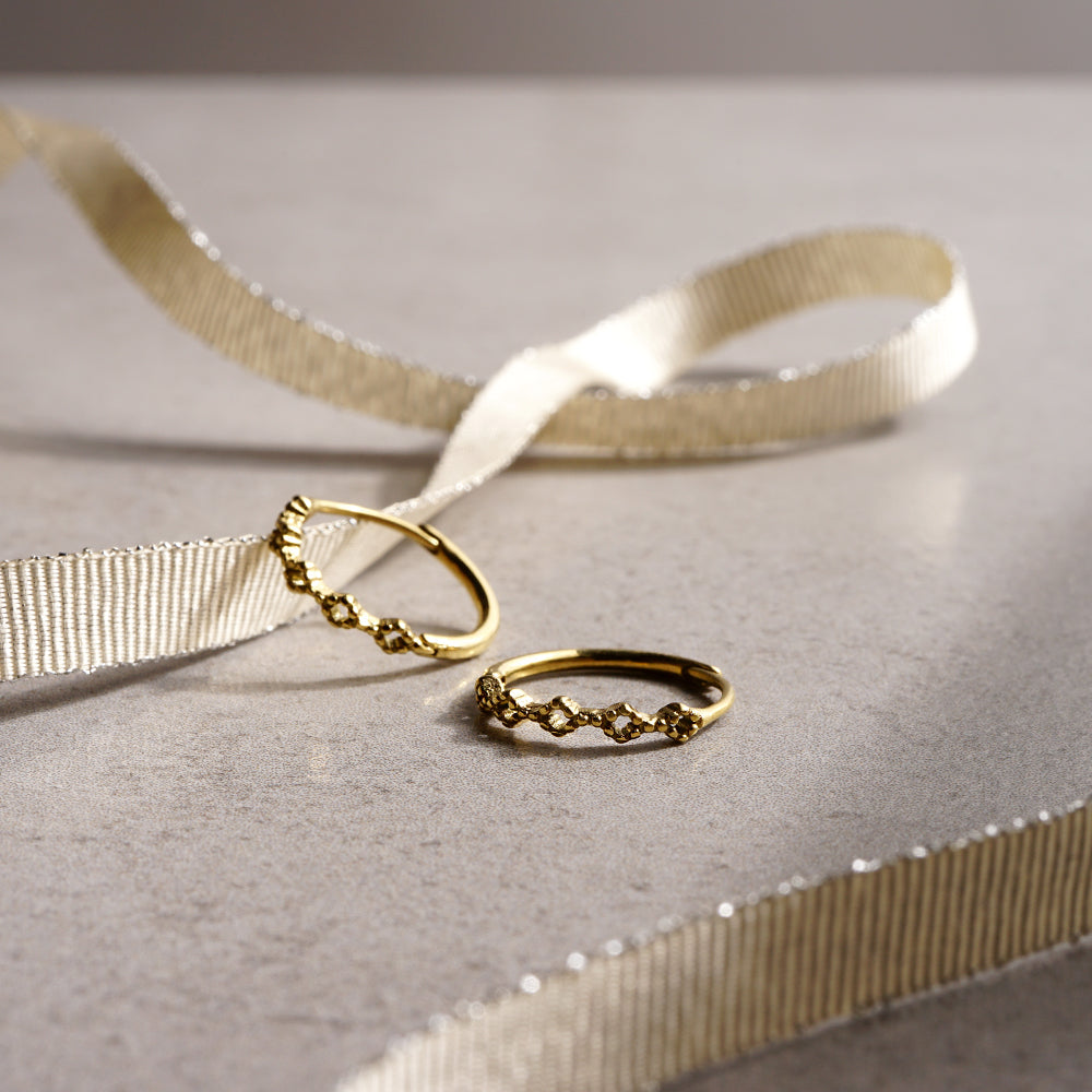 ステンレス フープピアス