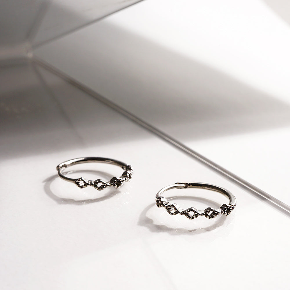 ステンレス フープピアス