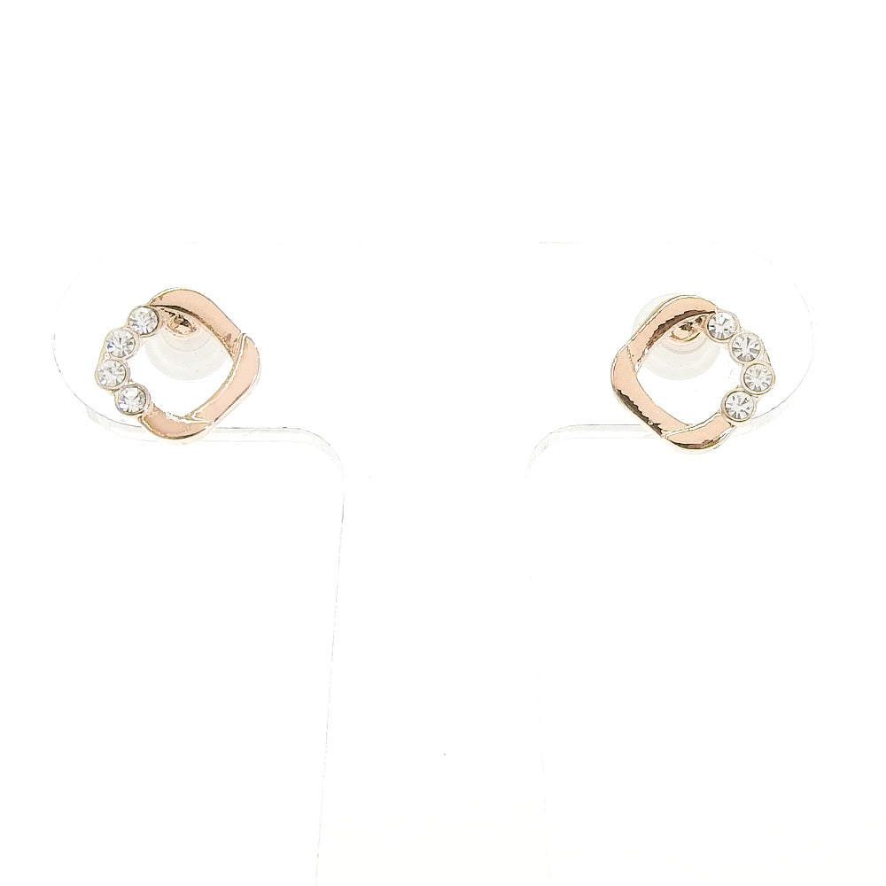 4連ストーン スクエア セラミックポストピアス