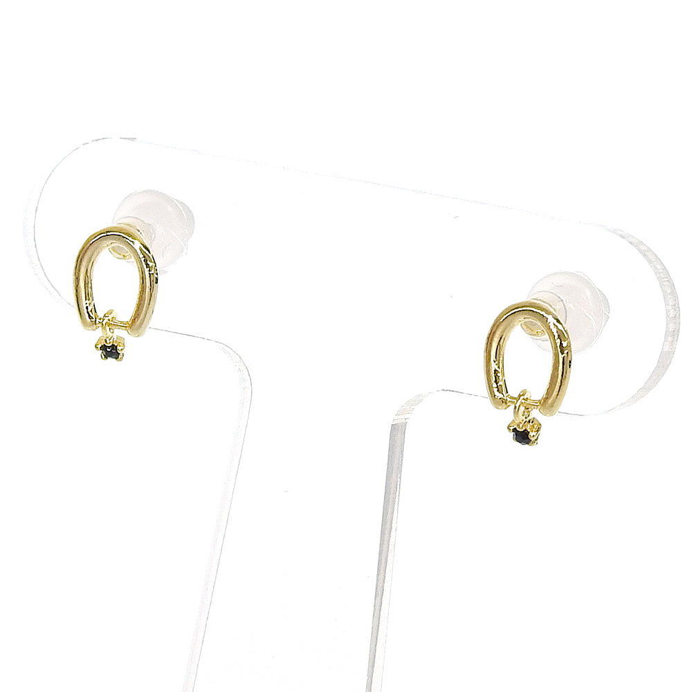 【NEW】メタルシリーズ メタル×ビジュー セラミックポストピアス