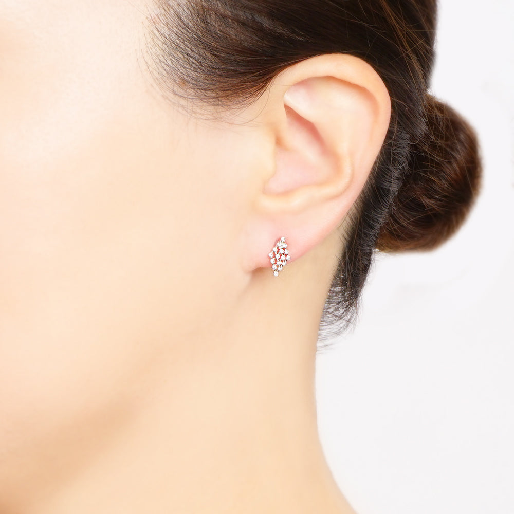 【NEW】【 金属アレルギー対応 】ビジューシリーズ ダイヤ セラミックポストピアス