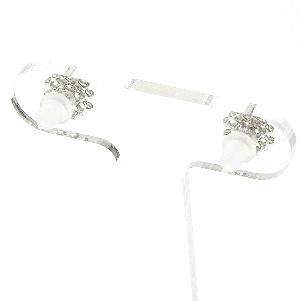 【NEW】ビジューシリーズ ラウンド セラミックポストピアス