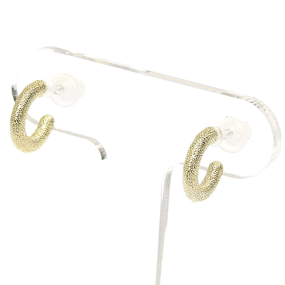 【NEW】【 金属アレルギー対応 】メタルシリーズ デザインフープ セラミックポストピアス