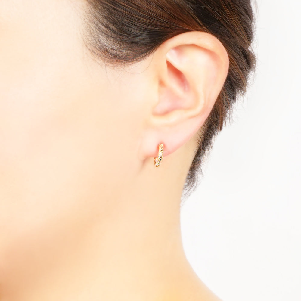 【NEW】【 金属アレルギー対応 】メタルシリーズ デザインフープ セラミックポストピアス