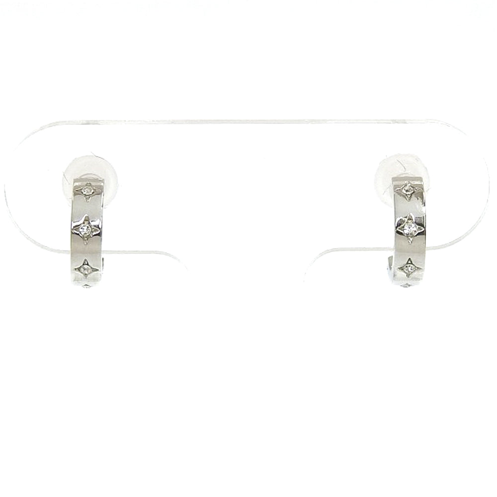 【NEW】【 金属アレルギー対応 】メタルシリーズ ストーンフープ セラミックポストピアス