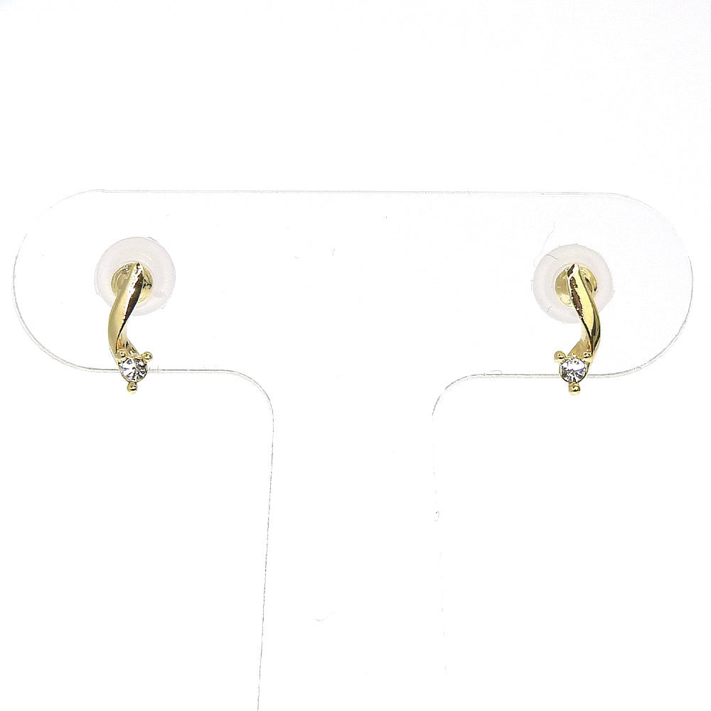 【NEW】【 金属アレルギー対応 】1粒ビジュー セラミックポストピアス