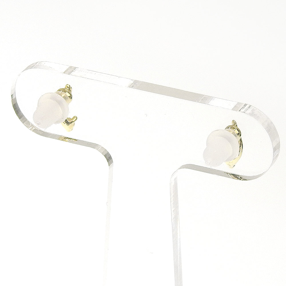 【NEW】【 金属アレルギー対応 】1粒ビジュー セラミックポストピアス