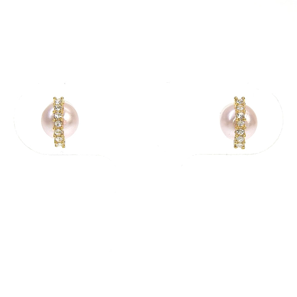 【NEW】【 金属アレルギー対応 】 ストーン×カラーパール セラミックポストピアス