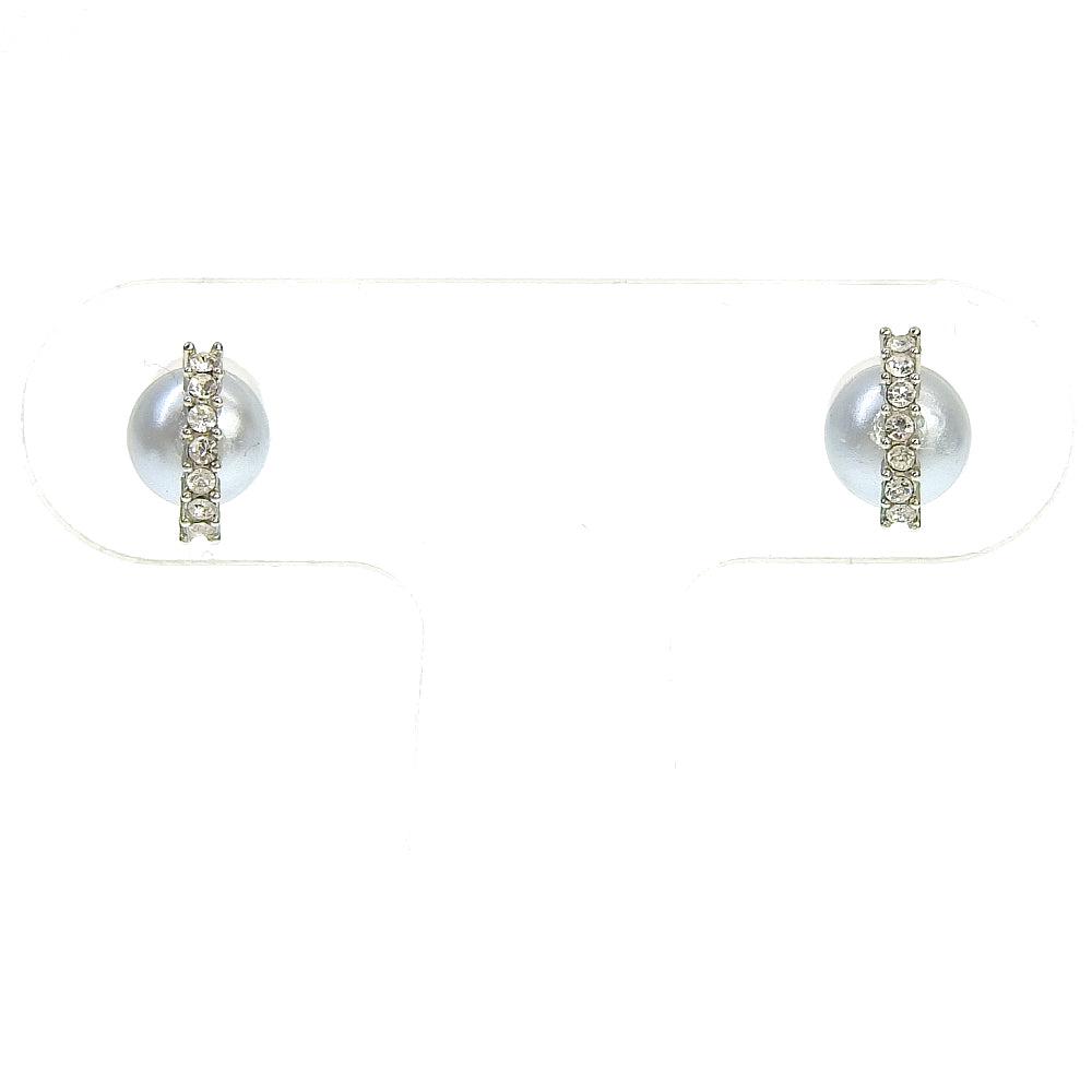 【NEW】【 金属アレルギー対応 】 ストーン×カラーパール セラミックポストピアス