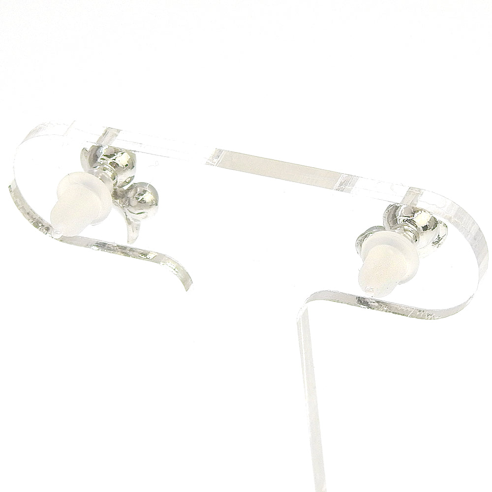 【NEW】【 金属アレルギー対応 】 2粒カラーパール セラミックポストピアス