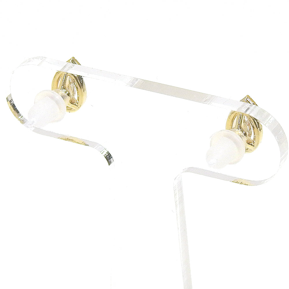 【NEW】【 金属アレルギー対応 】 カラーエポ×キュービックジルコニアシリーズ ティアドロップセラミックポストピアス