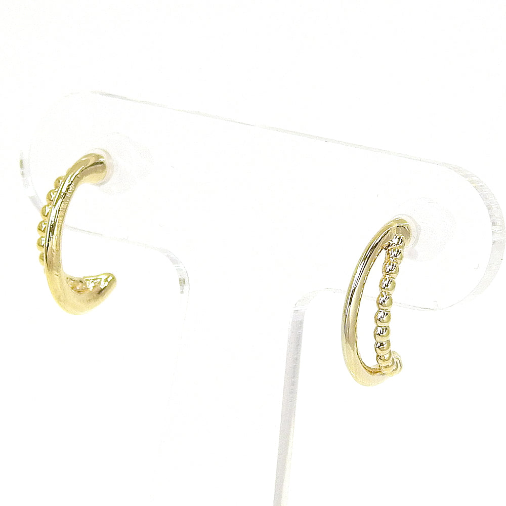 【NEW】【 金属アレルギー対応 】 ベーシックフープシリーズ セラミックポストピアス