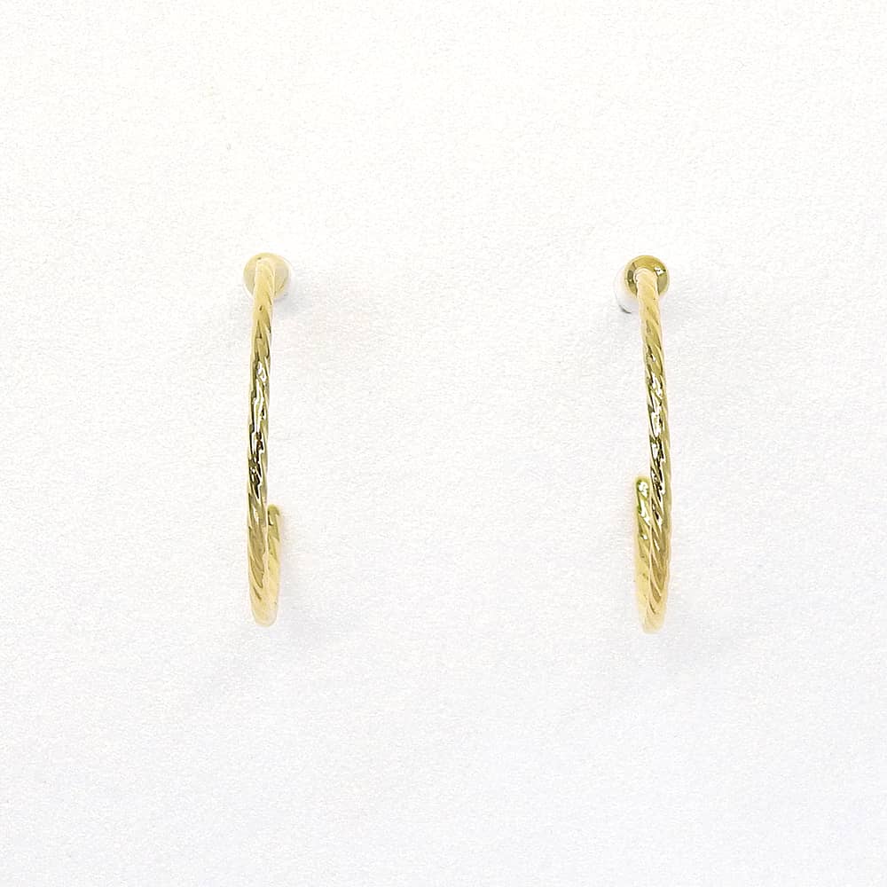 金属アレルギー対応 メタルフープ セラミックピアス | itam 金属アレルギー対応アクセサリー