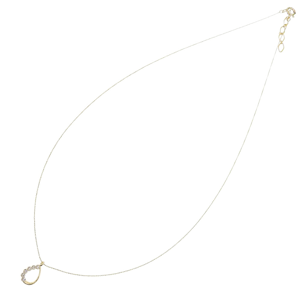 【NEW Color】6連ストーン ドロップ ネックレス