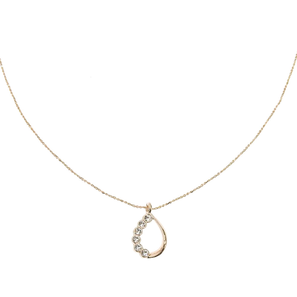 【NEW Color】6連ストーン ドロップ ネックレス