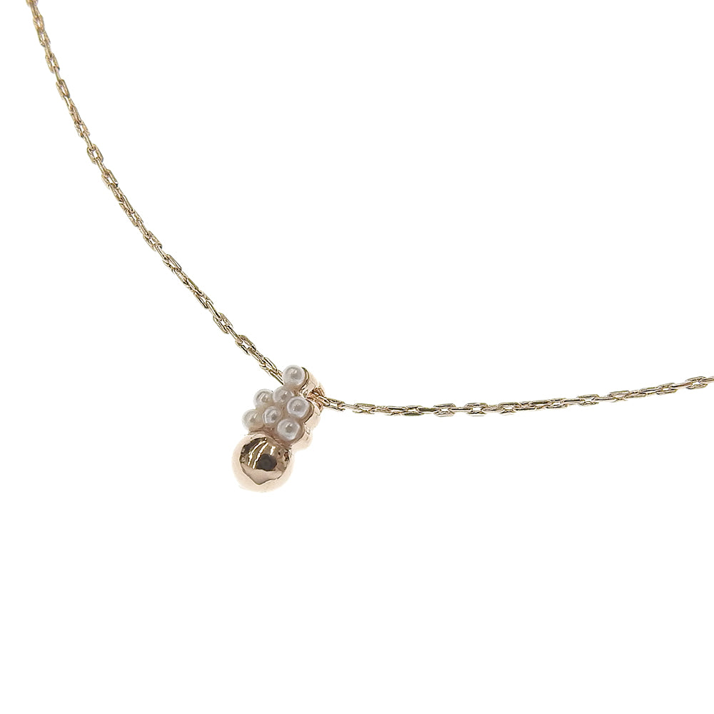 メタル×プチパール ネックレス