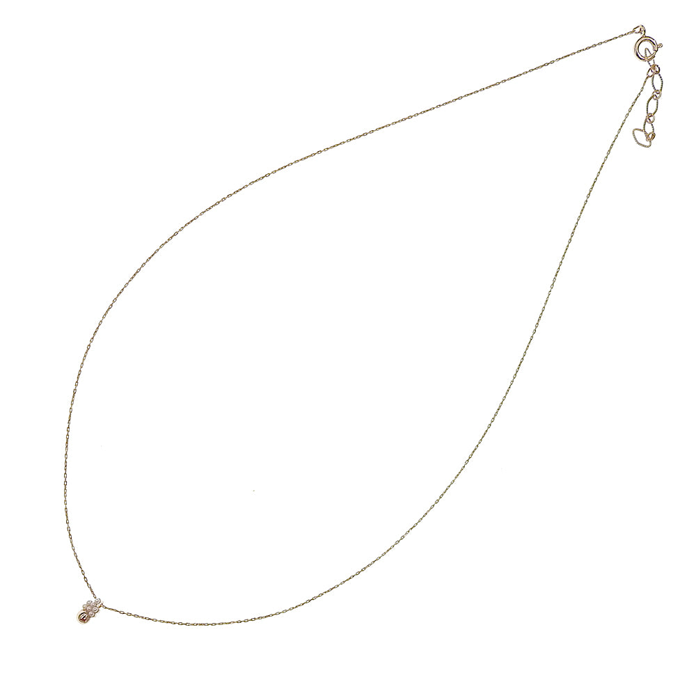 メタル×プチパール ネックレス