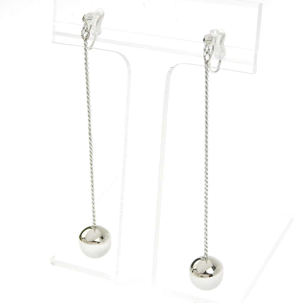 【SALE】アクリルガラスノンホールピアス シルバー NP-484B