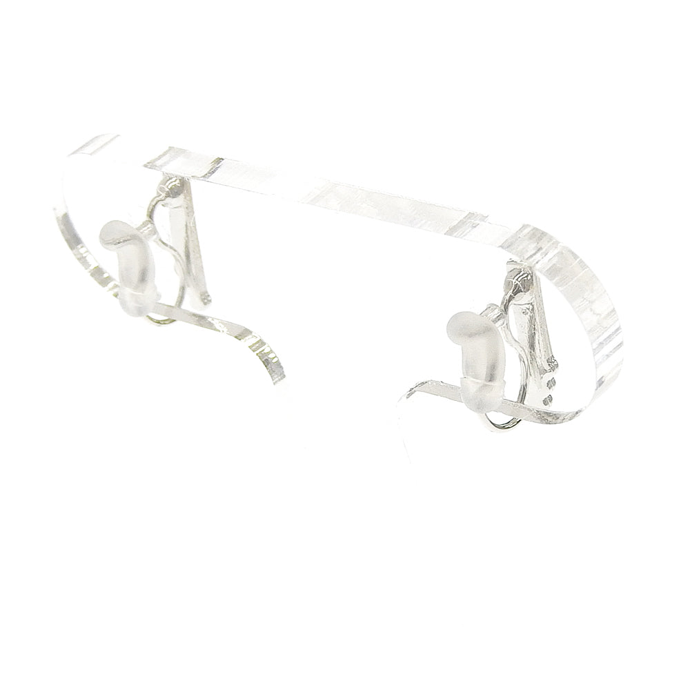 3連ストーン ノンホールピアス