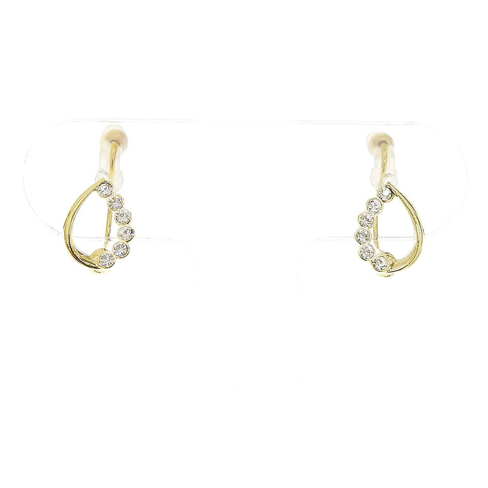 【NEW Color】6連ストーン ドロップ ノンホールピアス