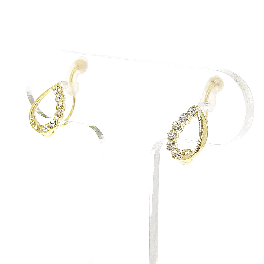 【NEW Color】6連ストーン ドロップ ノンホールピアス