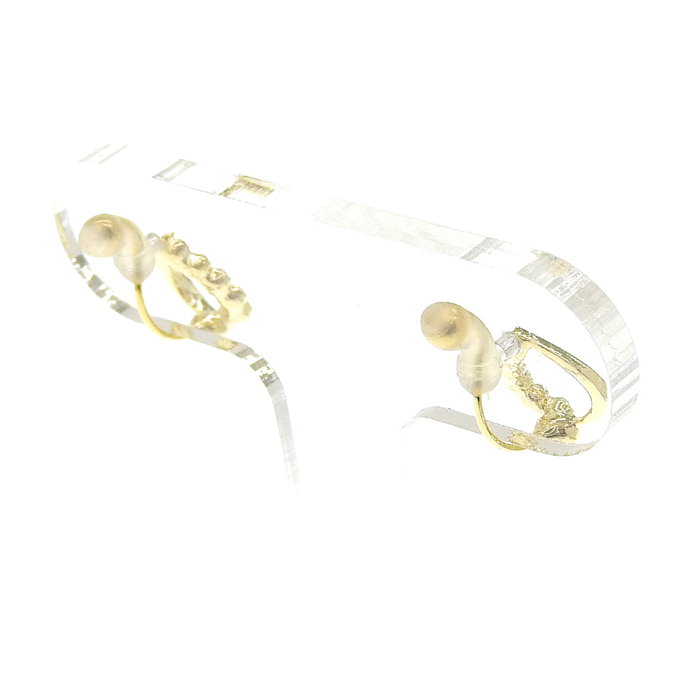 【NEW Color】6連ストーン ドロップ ノンホールピアス