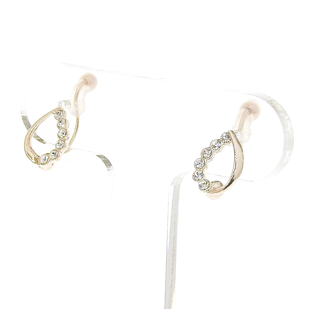 【NEW Color】6連ストーン ドロップ ノンホールピアス