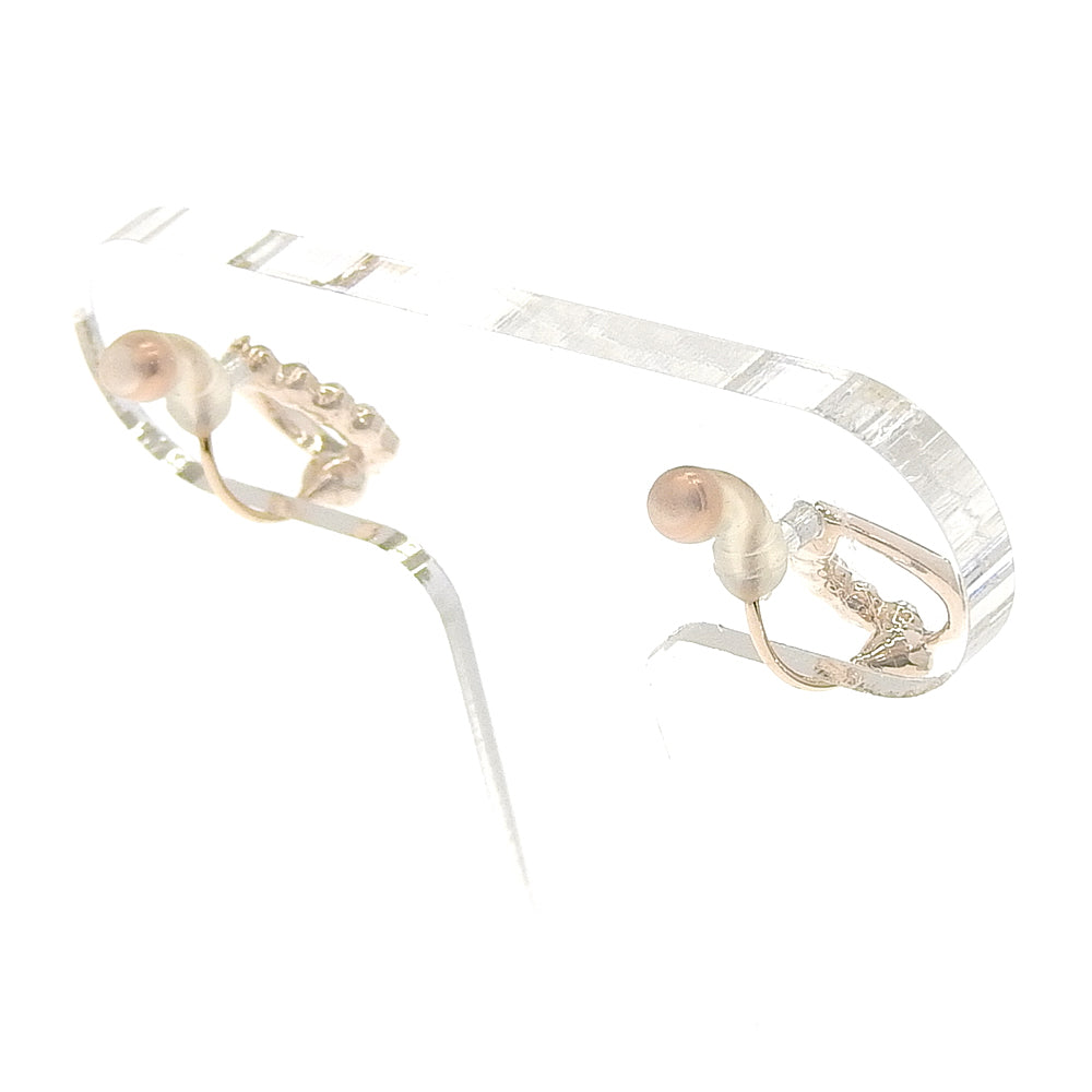 【NEW Color】6連ストーン ドロップ ノンホールピアス