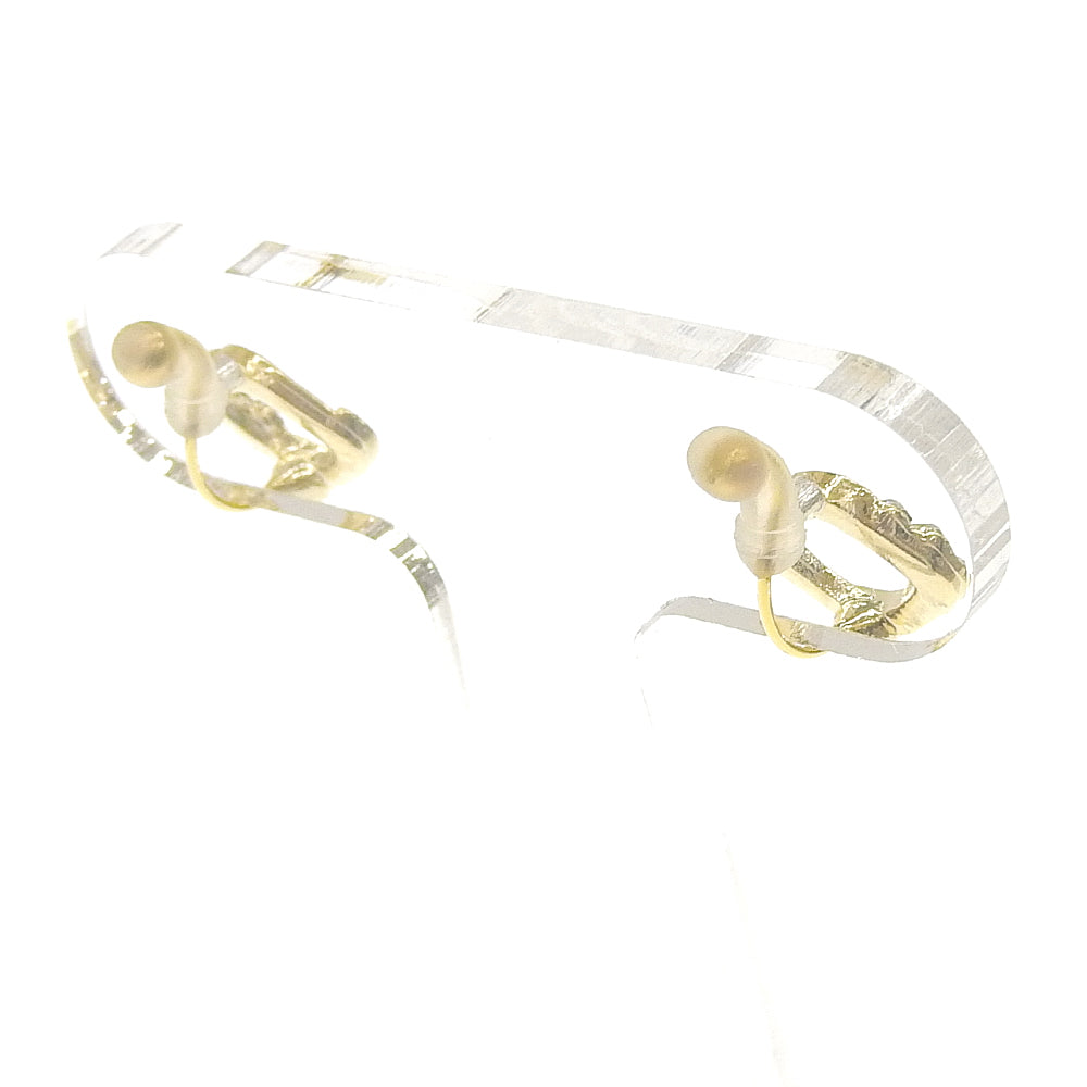 4連ストーン スクエア ノンホールピアス