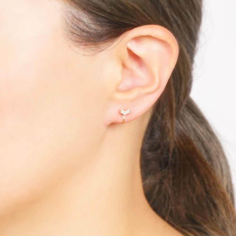 パールノンホールピアス