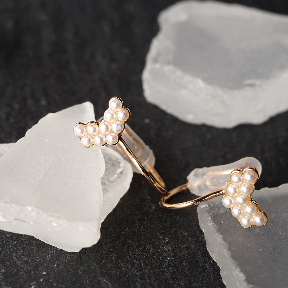 パールノンホールピアス