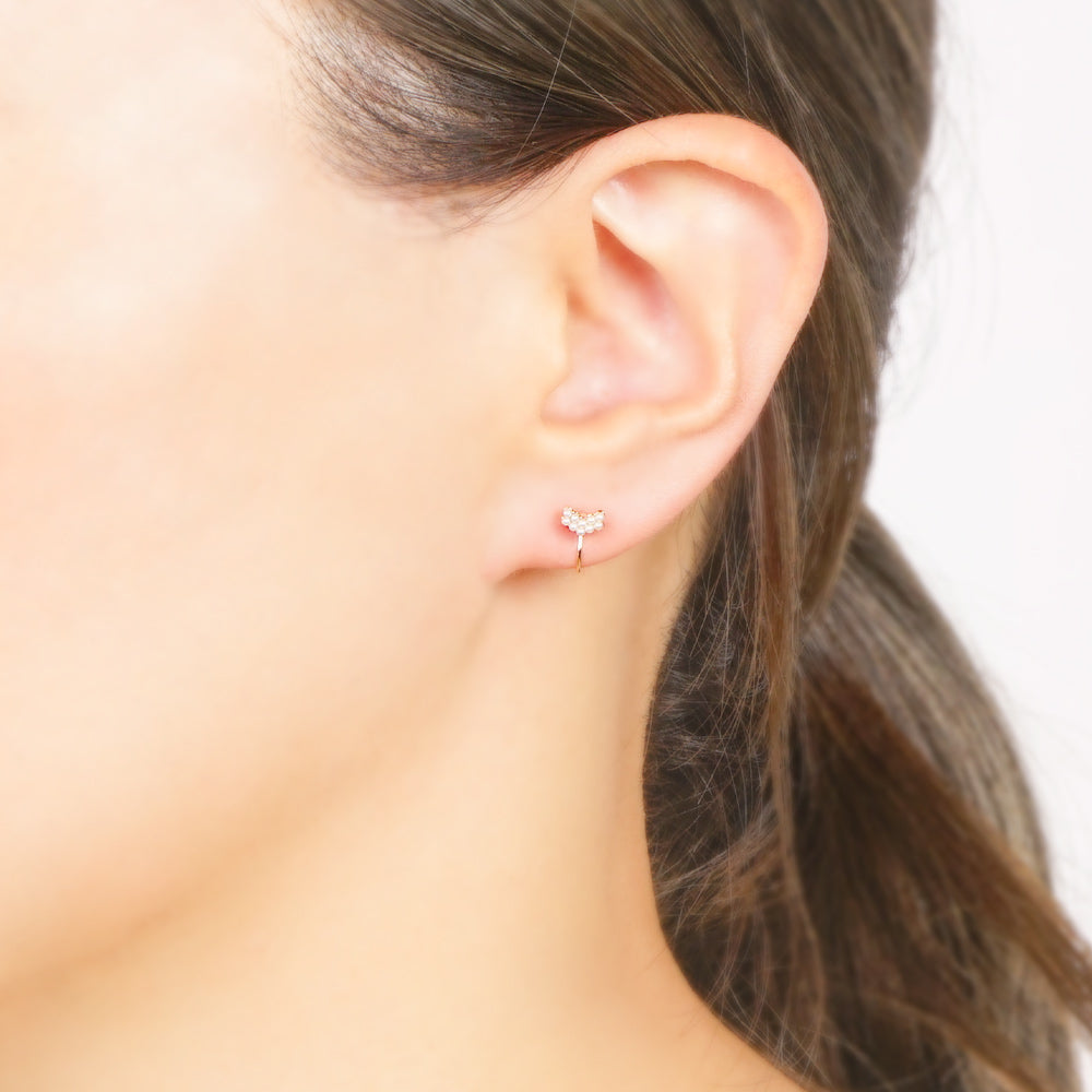 パールノンホールピアス