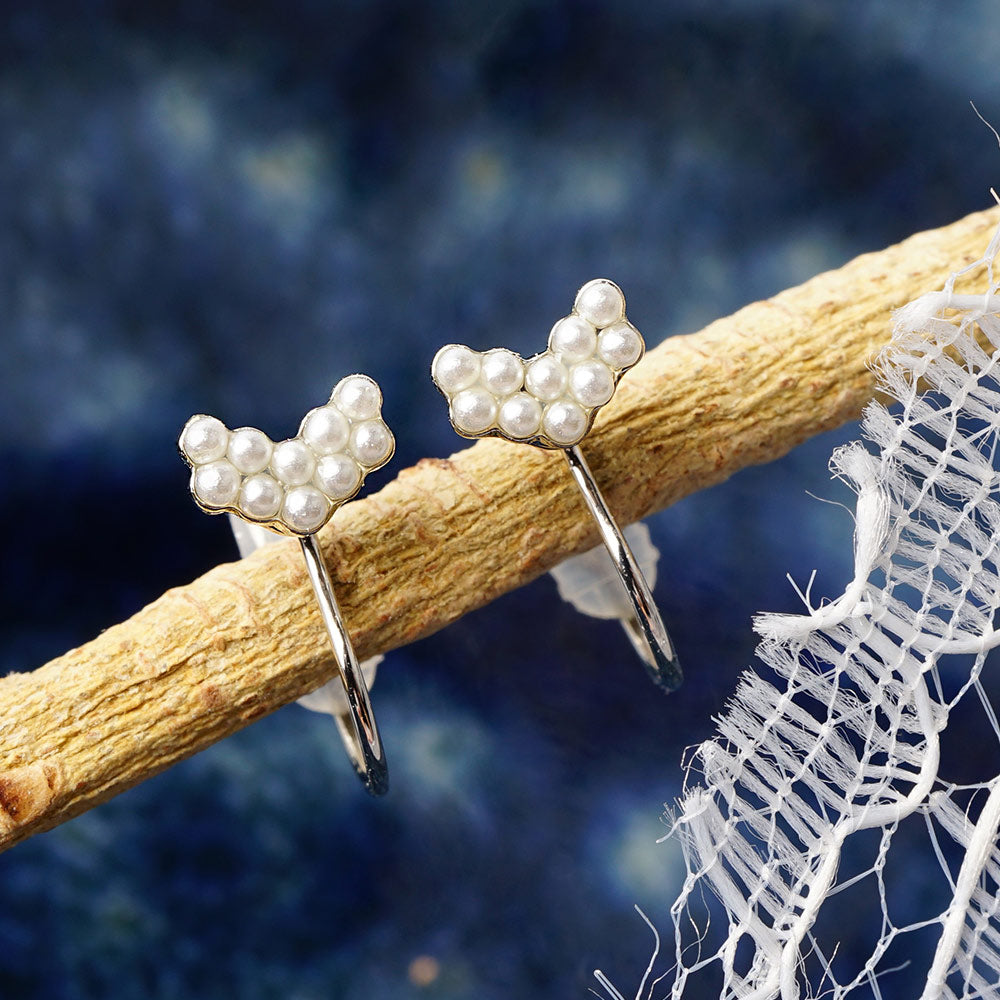 パールノンホールピアス