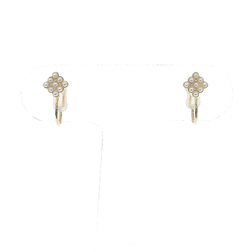 パール スクエア ノンホールピアス