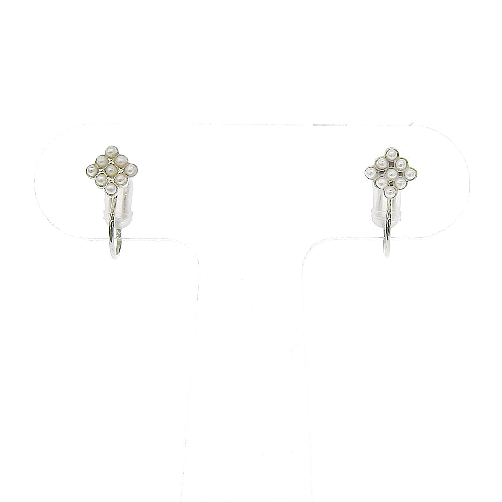 パール スクエア ノンホールピアス