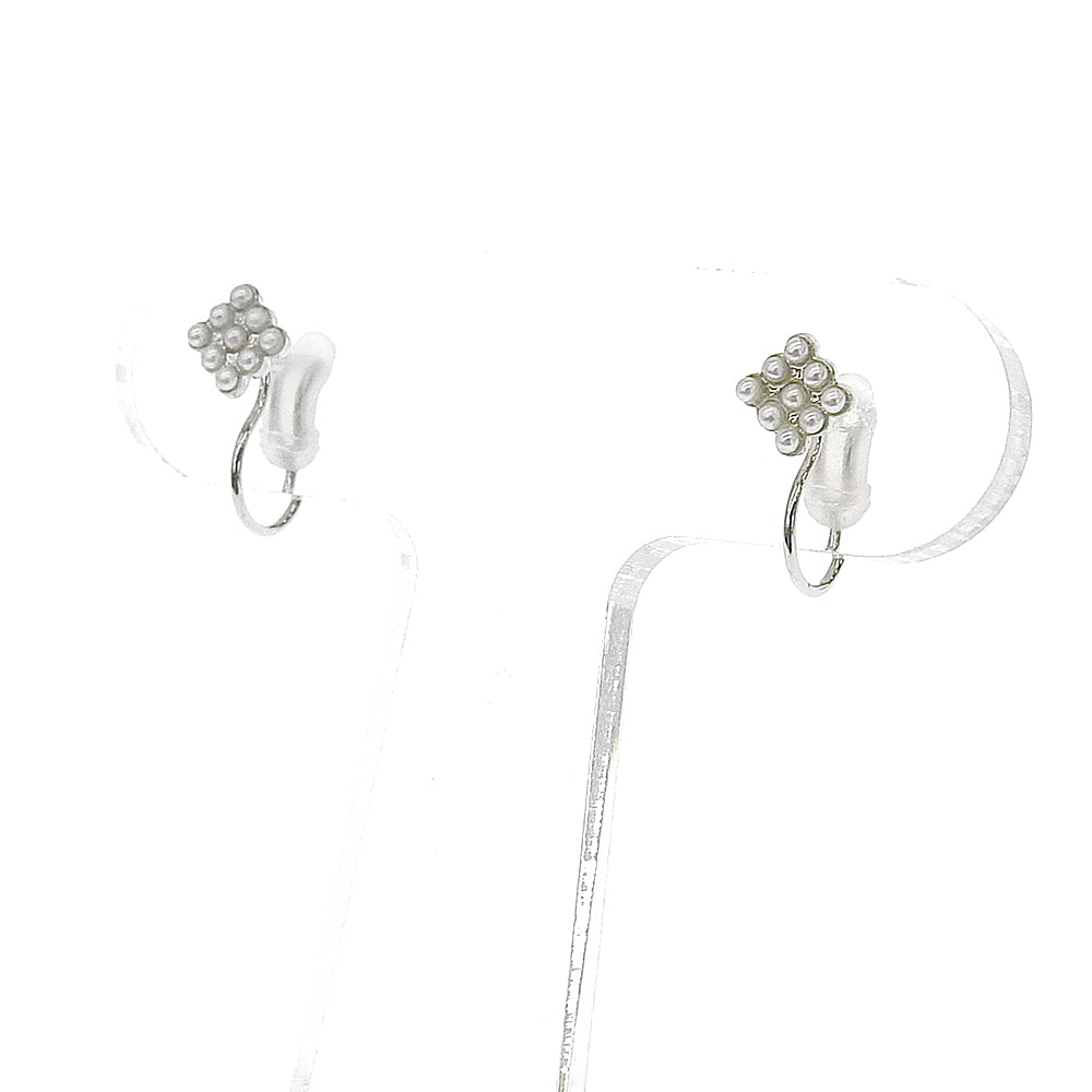 パール スクエア ノンホールピアス