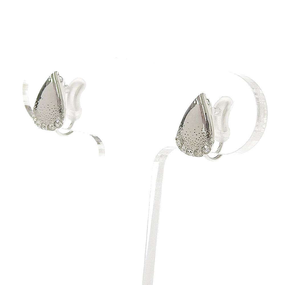 ティアドロップ ストーン ノンホールピアス