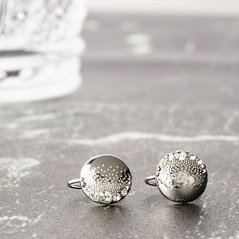 ラウンド ストーン ノンホールピアス