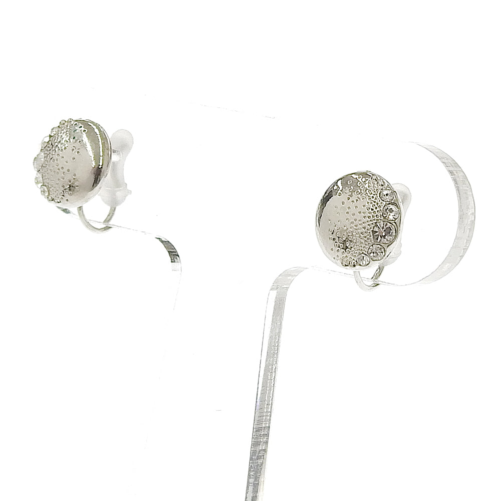 ラウンド ストーン ノンホールピアス