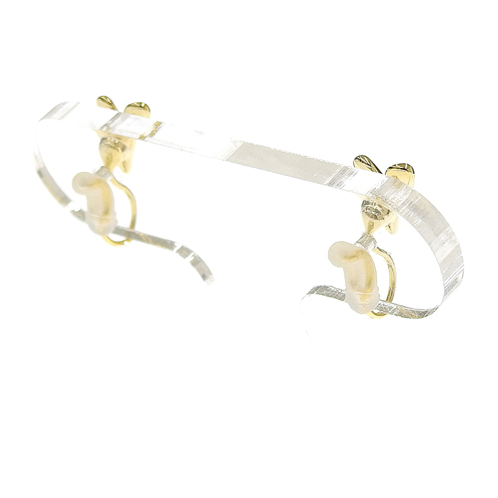 ハート ストーン ノンホールピアス