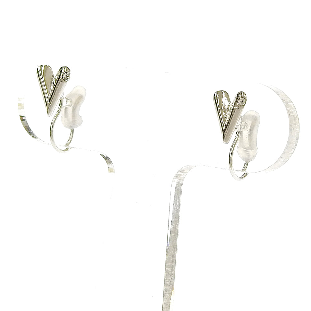 ハート ストーン ノンホールピアス