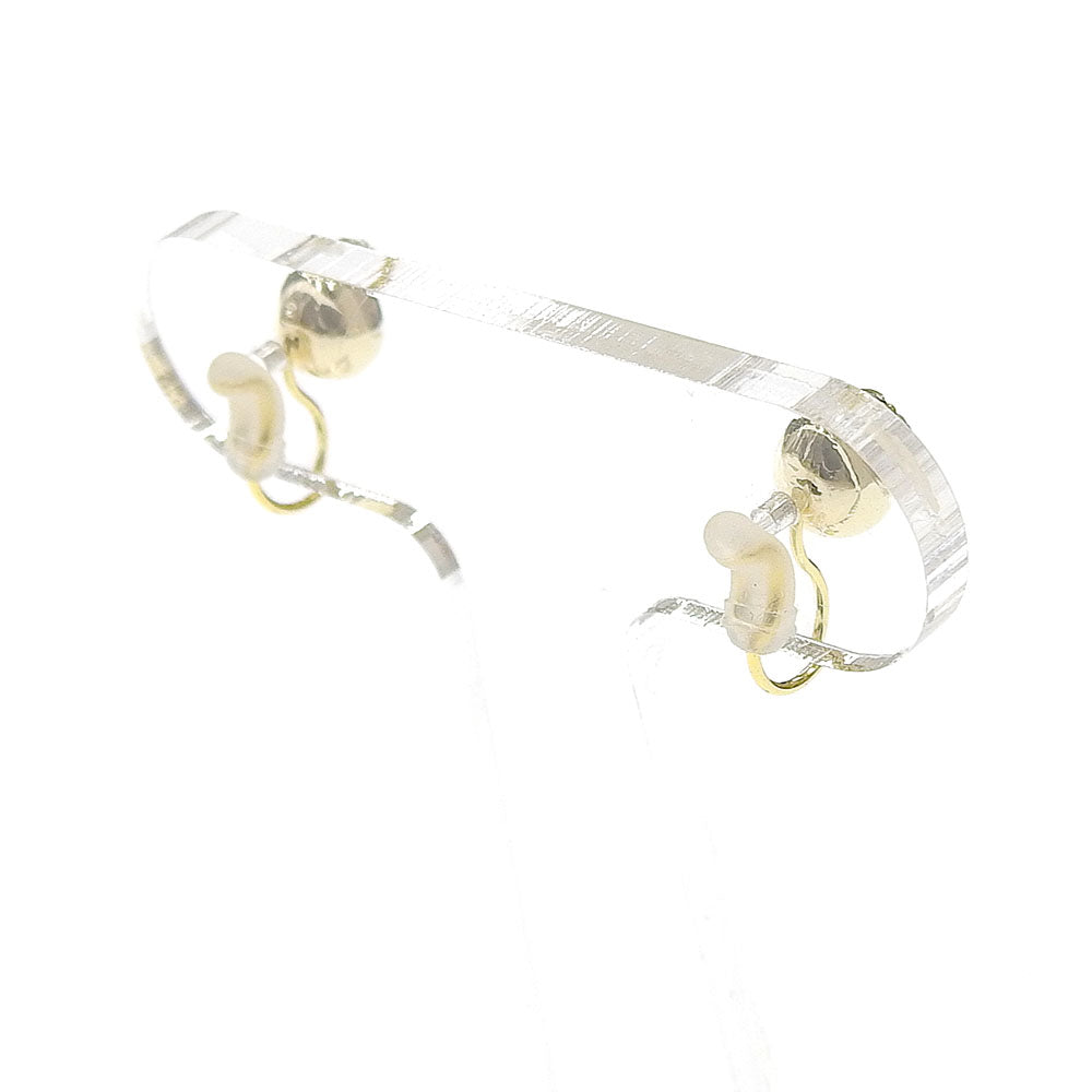 【9/8再入荷】クリスタルガラス ノンホールピアス